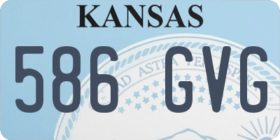 KS license plate 586GVG
