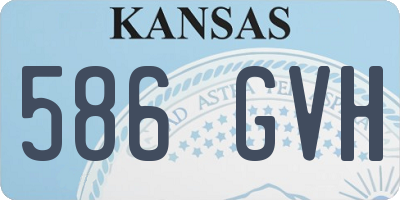 KS license plate 586GVH