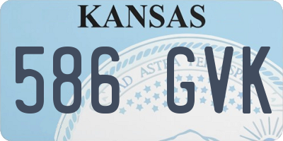 KS license plate 586GVK