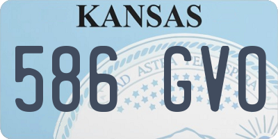 KS license plate 586GVO