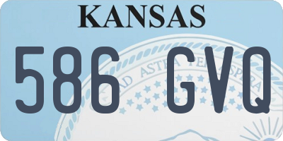 KS license plate 586GVQ