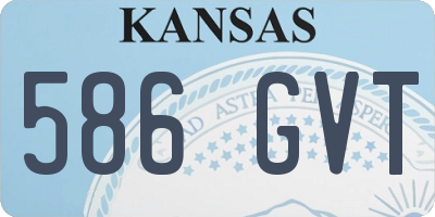 KS license plate 586GVT