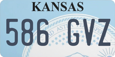 KS license plate 586GVZ