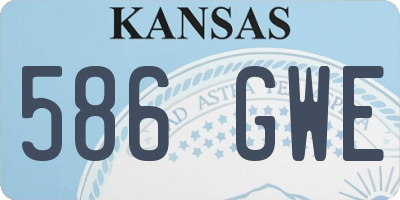 KS license plate 586GWE
