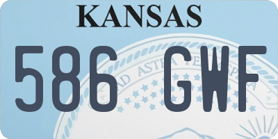 KS license plate 586GWF