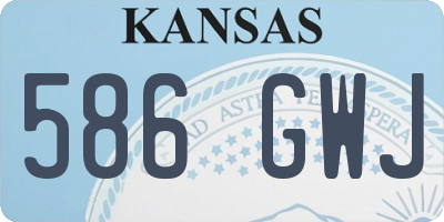 KS license plate 586GWJ
