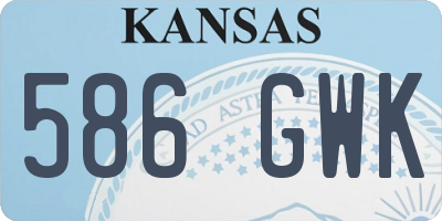 KS license plate 586GWK