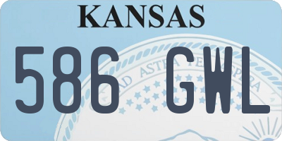 KS license plate 586GWL