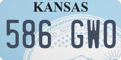 KS license plate 586GWO
