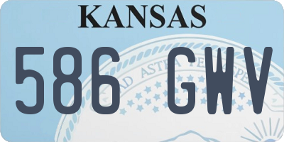 KS license plate 586GWV