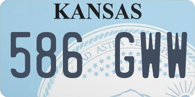 KS license plate 586GWW