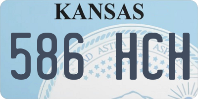 KS license plate 586HCH
