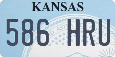 KS license plate 586HRU