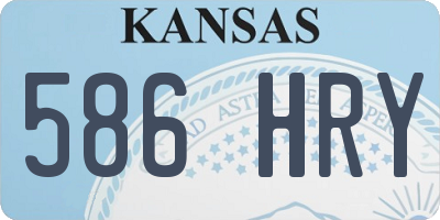 KS license plate 586HRY