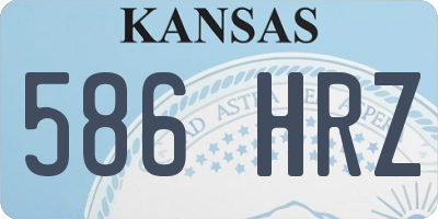 KS license plate 586HRZ