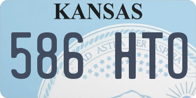 KS license plate 586HTO