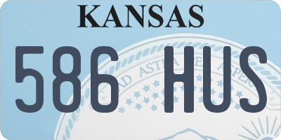 KS license plate 586HUS