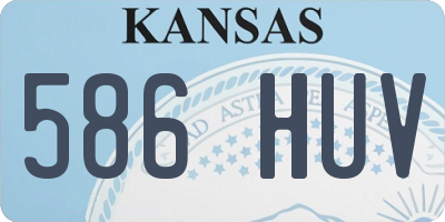 KS license plate 586HUV