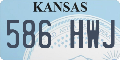 KS license plate 586HWJ