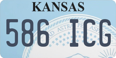 KS license plate 586ICG