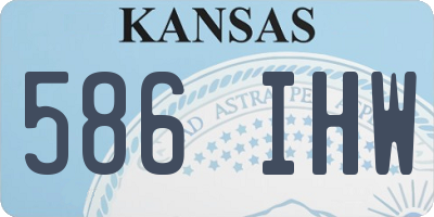 KS license plate 586IHW