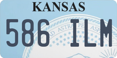 KS license plate 586ILM
