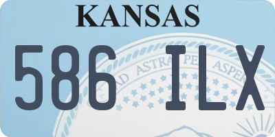 KS license plate 586ILX