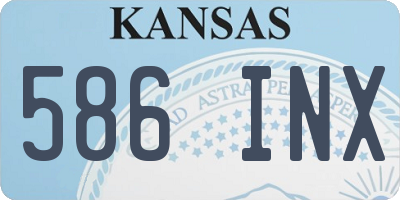 KS license plate 586INX