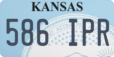 KS license plate 586IPR