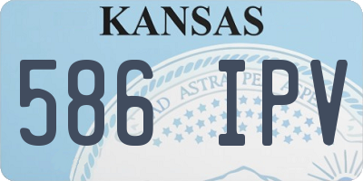 KS license plate 586IPV