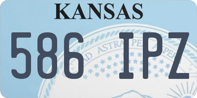 KS license plate 586IPZ