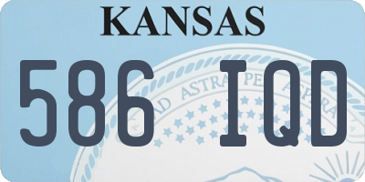 KS license plate 586IQD