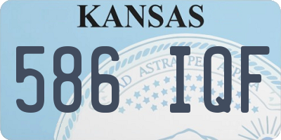 KS license plate 586IQF