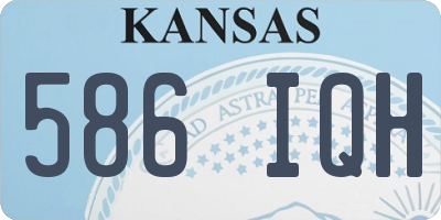KS license plate 586IQH