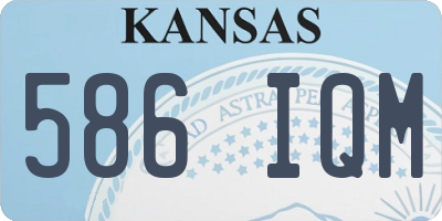 KS license plate 586IQM