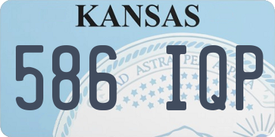 KS license plate 586IQP