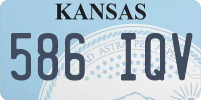 KS license plate 586IQV