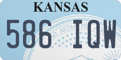 KS license plate 586IQW