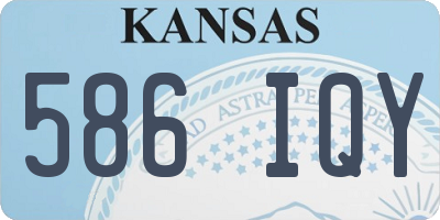 KS license plate 586IQY