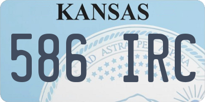 KS license plate 586IRC