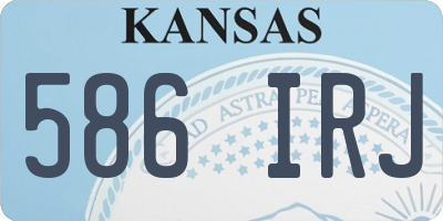 KS license plate 586IRJ