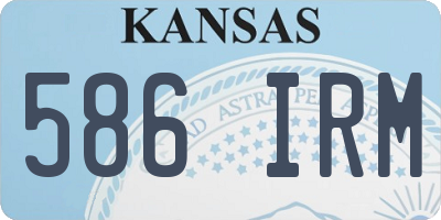 KS license plate 586IRM