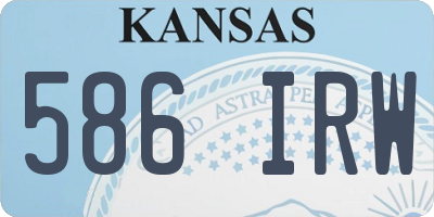 KS license plate 586IRW