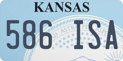 KS license plate 586ISA
