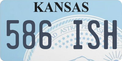 KS license plate 586ISH