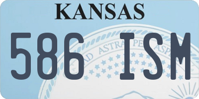 KS license plate 586ISM
