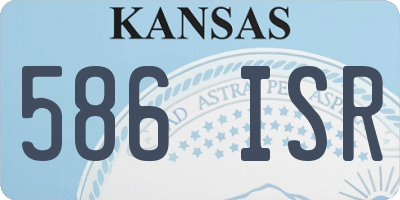 KS license plate 586ISR