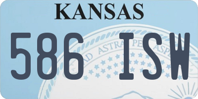 KS license plate 586ISW