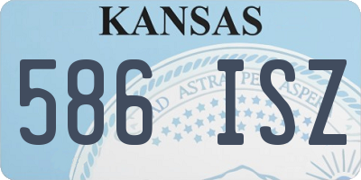 KS license plate 586ISZ