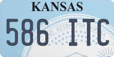 KS license plate 586ITC